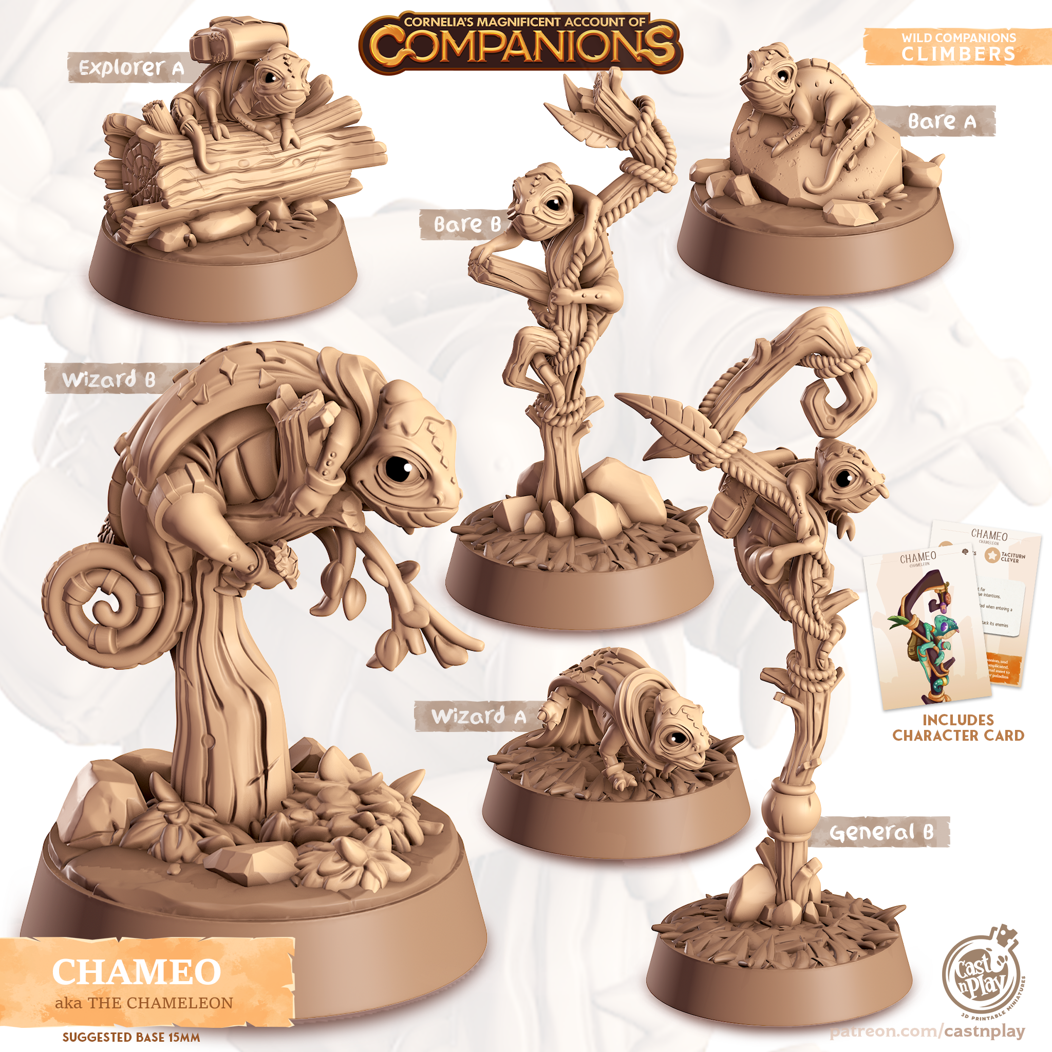 Chameo (Chameleon) Companion Miniature