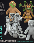 Gingerbread Medusa & Gingerbread Zombies