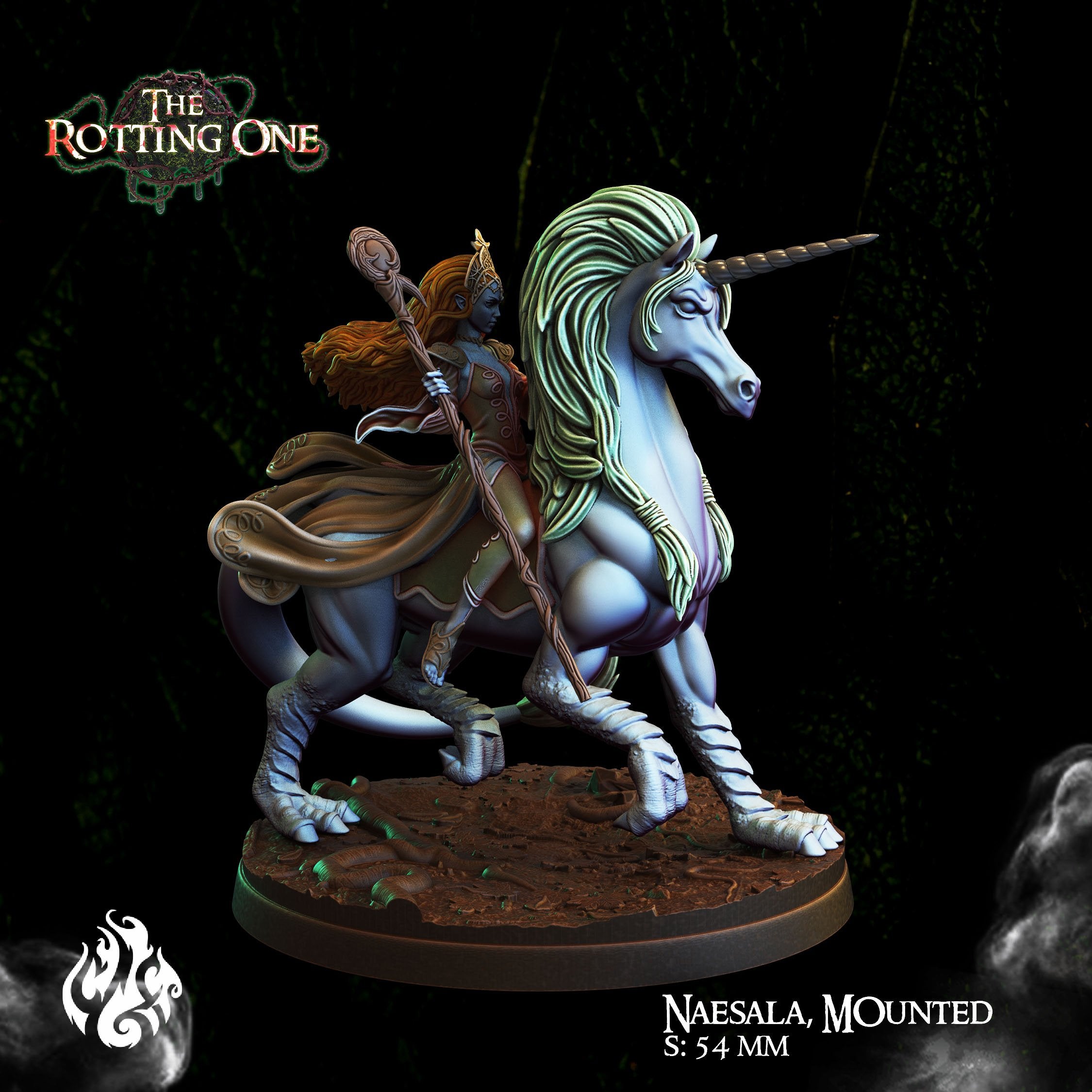 Naesala, Elf Wizard w/ Optional Unicorn Mount