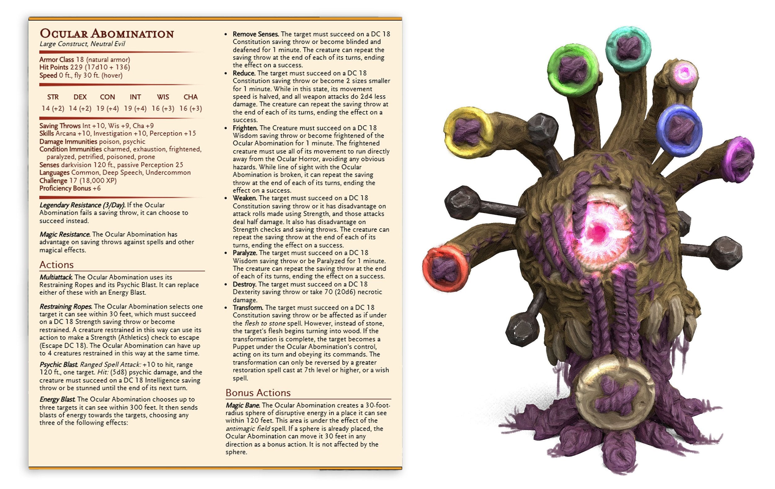 Ocular Abomination / Beholder Puppet