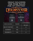 Draxi Soldiers - Children of the Flame - 3d Printed Dragonborn Miniatures Sculpted by Dragon Trappers Lodge
