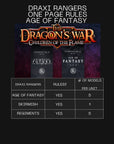 Draxi Rangers - Children of the Flame - 3d Printed Dragonborn Miniatures Sculpted by Dragon Trappers Lodge