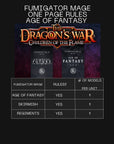 Fumigator - Children of the Flame - One Page Rules Compatible 3d Printed Dragonborn Miniatures Sculpted by Dragon Trappers Lodge