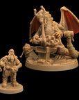 Sussor the Molten - Dragon 3d Printed Miniatures Sculpted by Dragon Trappers Lodge