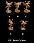 Wild Rumblebees  - One Page Rules Compatible 3d Printed Miniatures Sculpted by Dragon Trappers Lodge