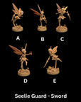 Seelie Guard - Fae Petal Courts - One Page Rules Compatible 3d Printed Miniatures Sculpted by Dragon Trappers Lodge