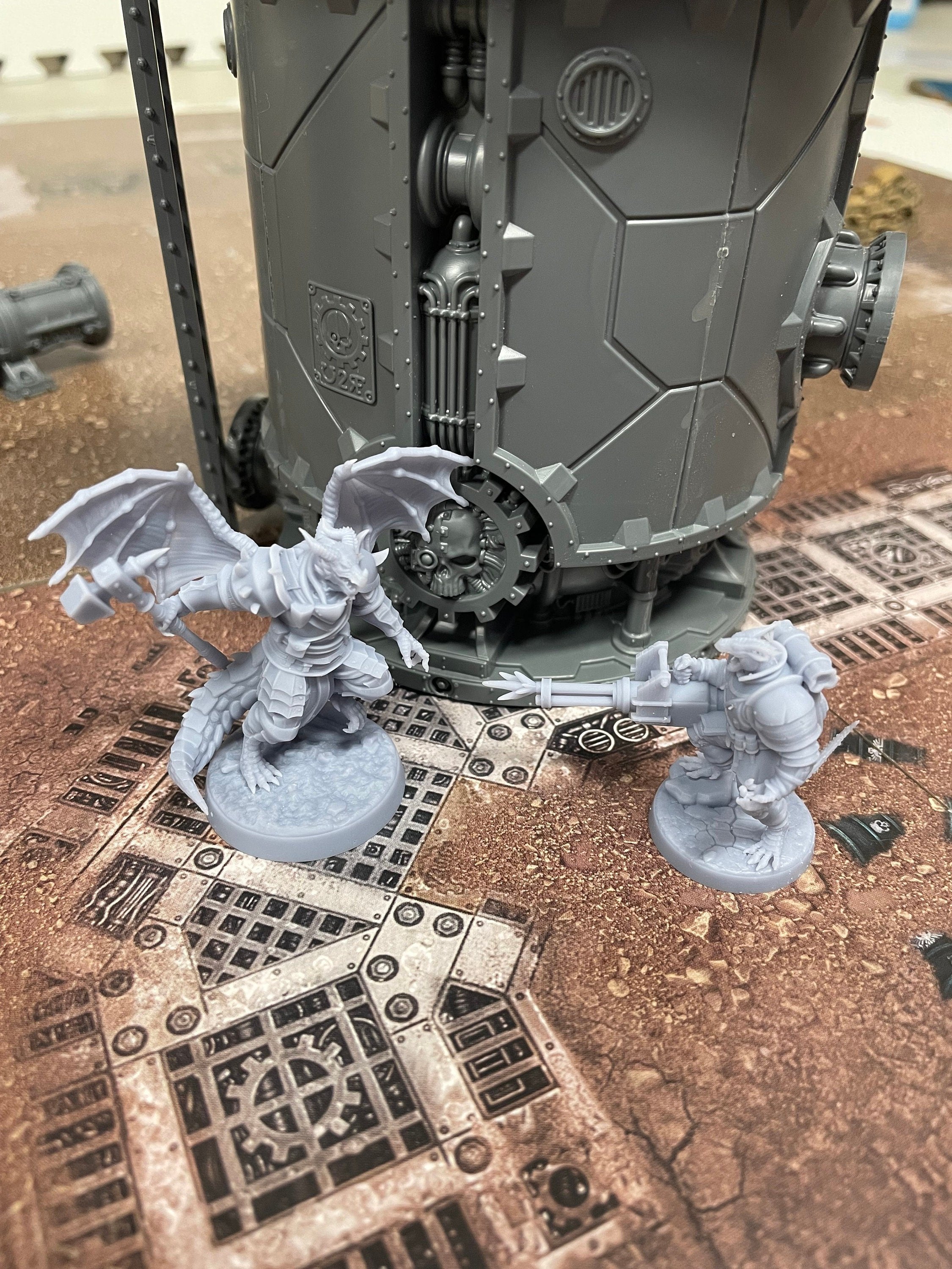 Draxi Annihilators - Children of the Flame - 3d Printed Dragonborn Miniatures Sculpted by Dragon Trappers Lodge