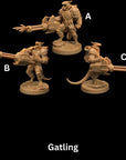 Draxi Annihilators - Children of the Flame - 3d Printed Dragonborn Miniatures Sculpted by Dragon Trappers Lodge