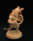 Forest Folk Musician - Fae Petal Courts - One Page Rules Compatible 3d Printed Miniatures Sculpted by Dragon Trappers Lodge