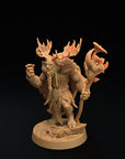 Forest Folk Druid - Fae Petal Courts - One Page Rules Compatible 3d Printed Miniatures Sculpted by Dragon Trappers Lodge