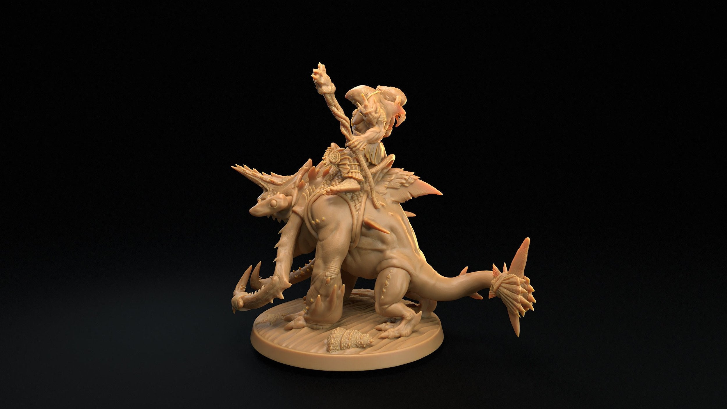 Chahunga Knight Mage - Sea Lord&#39;s Tide - One Page Rules Compatible 3d Printed Miniatures Sculpted by Dragon Trappers Lodge