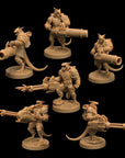 Draxi Annihilators - Children of the Flame - 3d Printed Dragonborn Miniatures Sculpted by Dragon Trappers Lodge
