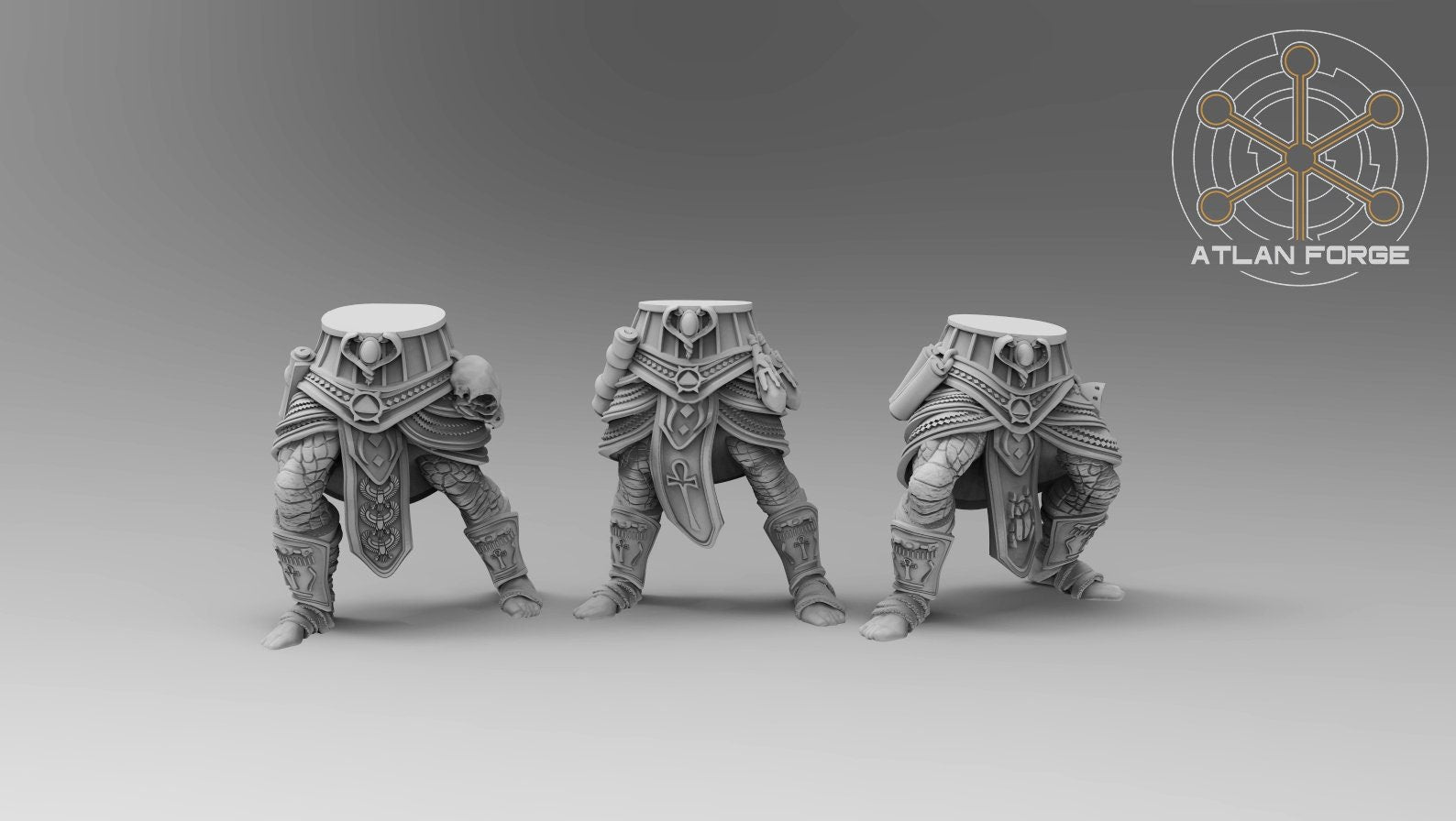 Aegyptian Reptilian Sorcerers - Sculpted by Atlan Forge