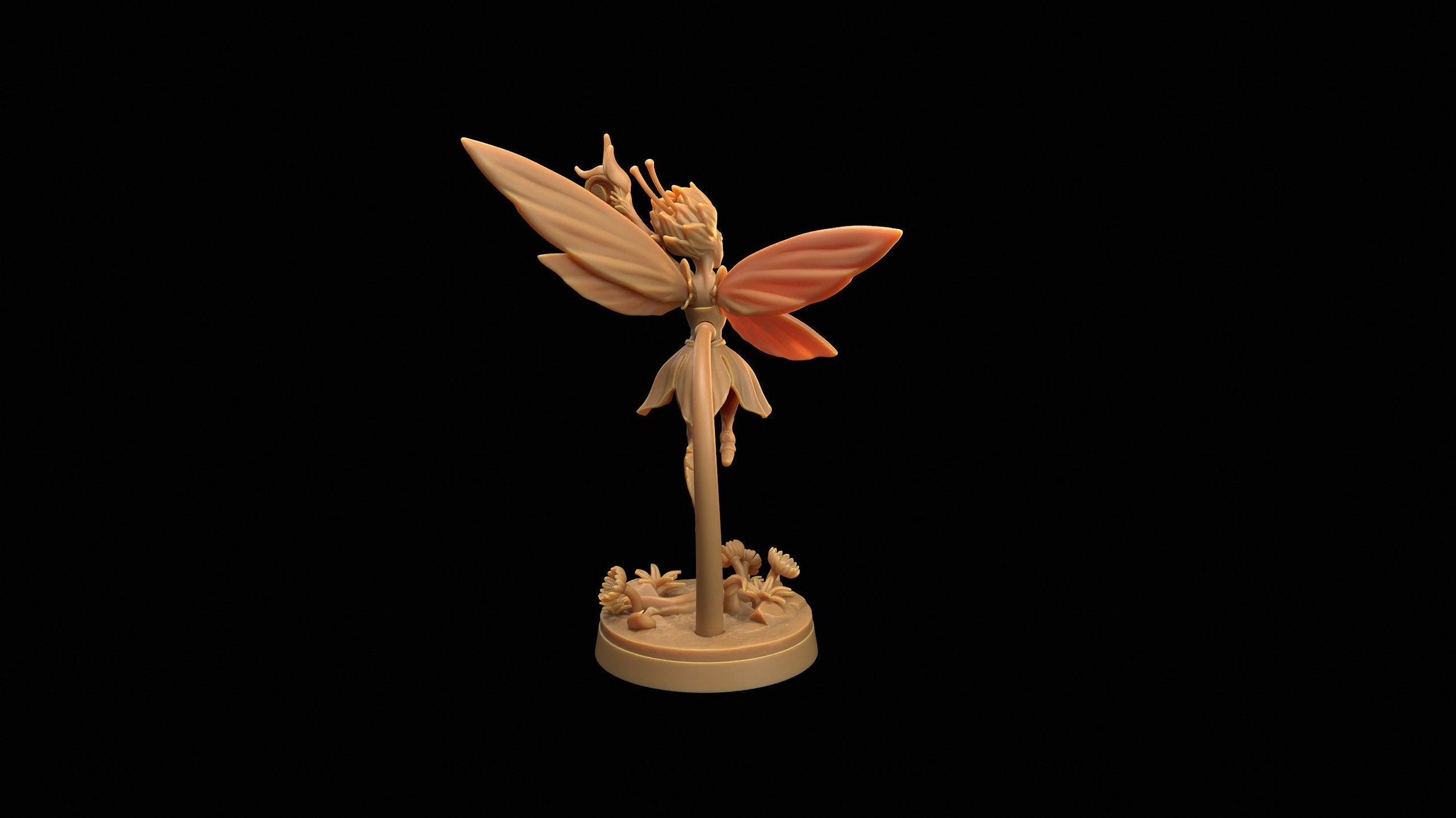 Seelie Guard Musician - Fae Petal Courts - One Page Rules Compatible 3d Printed Miniatures Sculpted by Dragon Trappers Lodge