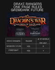 Draxi Rangers - Children of the Flame - 3d Printed Dragonborn Miniatures Sculpted by Dragon Trappers Lodge