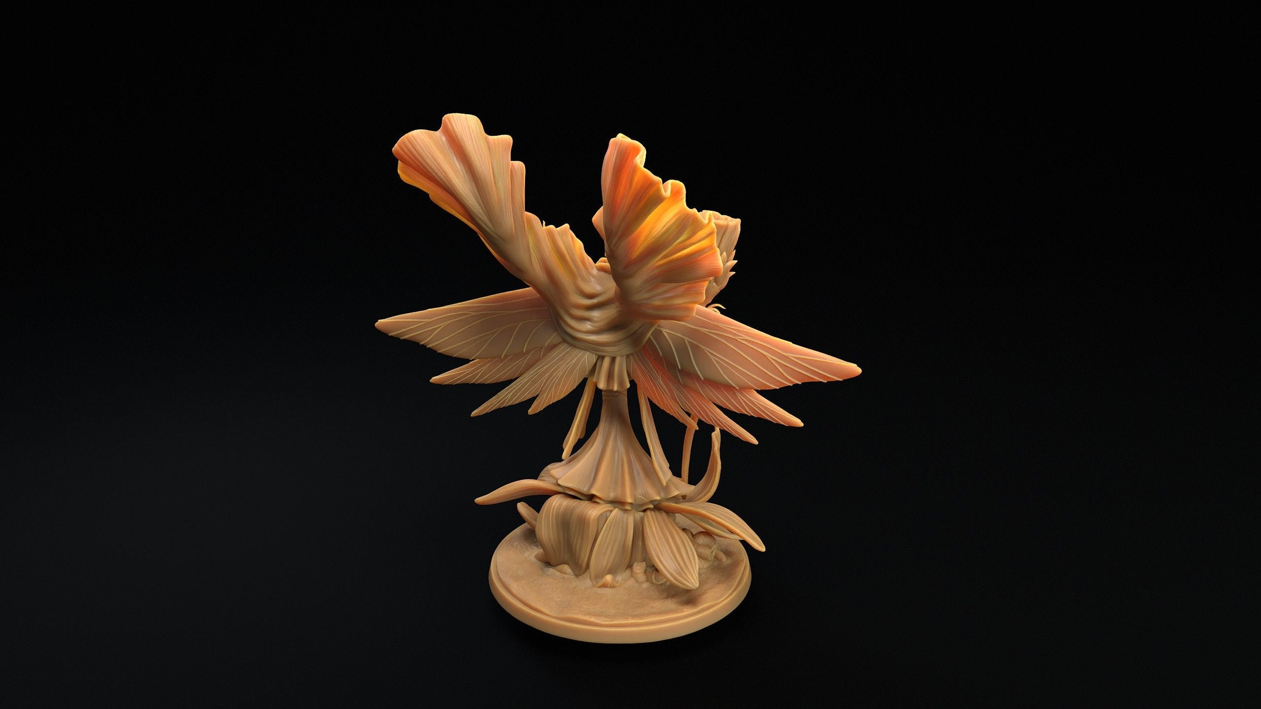 Seelie Queen - Fae Petal Courts - One Page Rules Compatible 3d Printed Miniatures Sculpted by Dragon Trappers Lodge