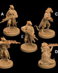 Draxi Rangers - Children of the Flame - 3d Printed Dragonborn Miniatures Sculpted by Dragon Trappers Lodge