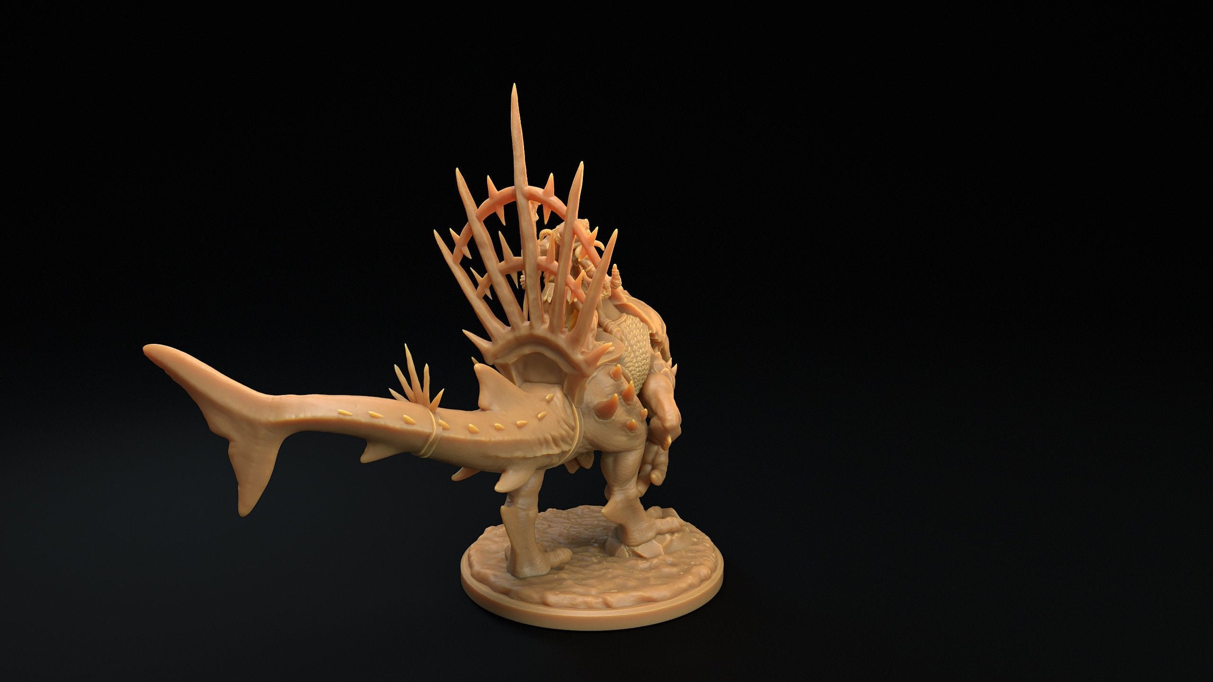 Malitaga Tideweaver riding Sharkasaurus - Sea Lord's Tide - One Page R ...