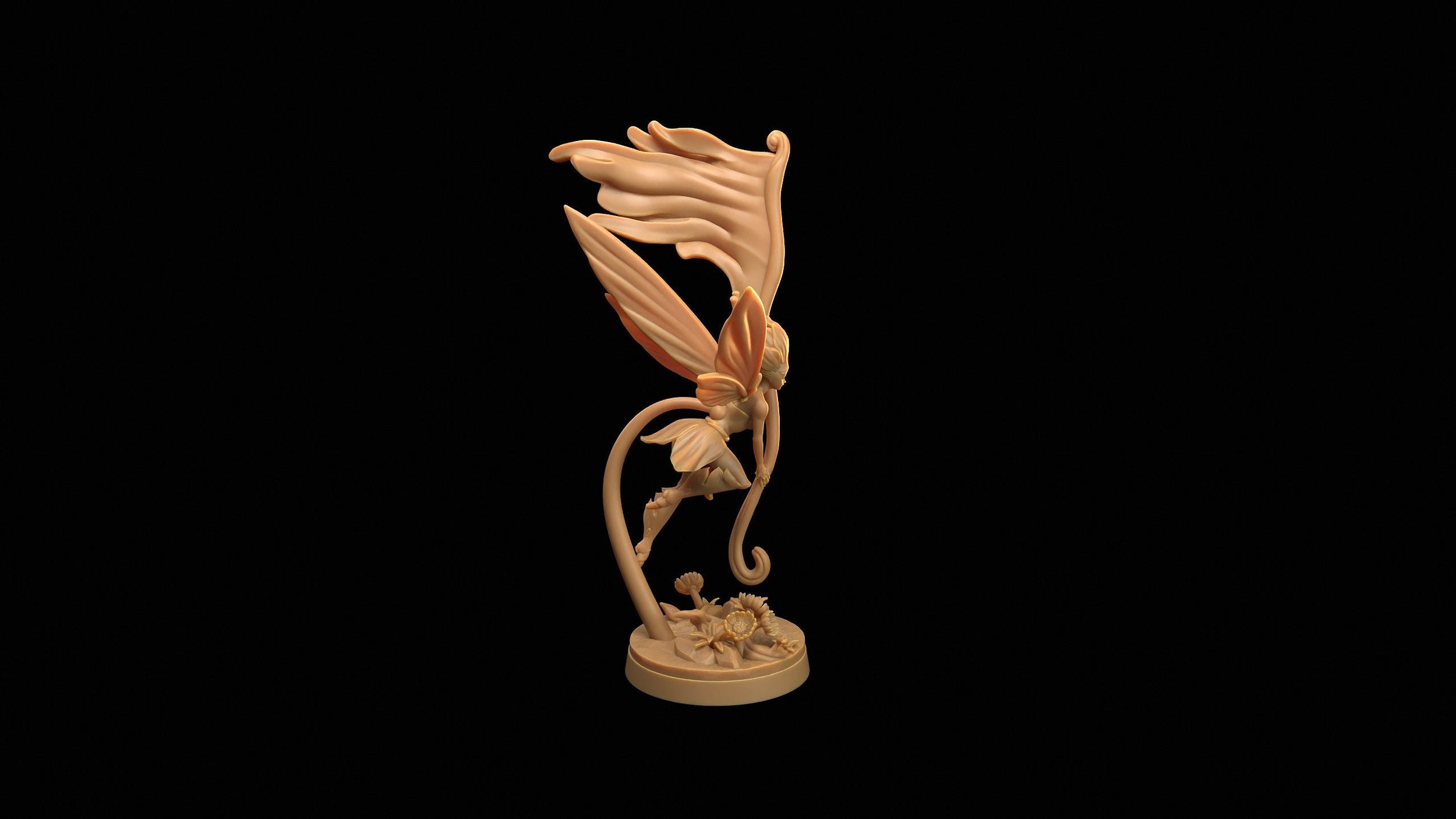 Seelie Guard Banner Bearer - Fae Petal Courts - One Page Rules Compatible 3d Printed Miniatures Sculpted by Dragon Trappers Lodge