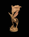 Seelie Guard Banner Bearer - Fae Petal Courts - One Page Rules Compatible 3d Printed Miniatures Sculpted by Dragon Trappers Lodge