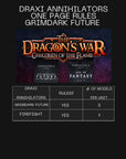 Draxi Annihilators - Children of the Flame - 3d Printed Dragonborn Miniatures Sculpted by Dragon Trappers Lodge