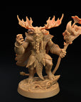 Forest Folk Druid - Fae Petal Courts - One Page Rules Compatible 3d Printed Miniatures Sculpted by Dragon Trappers Lodge