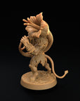 Forest Folk Musician - Fae Petal Courts - One Page Rules Compatible 3d Printed Miniatures Sculpted by Dragon Trappers Lodge