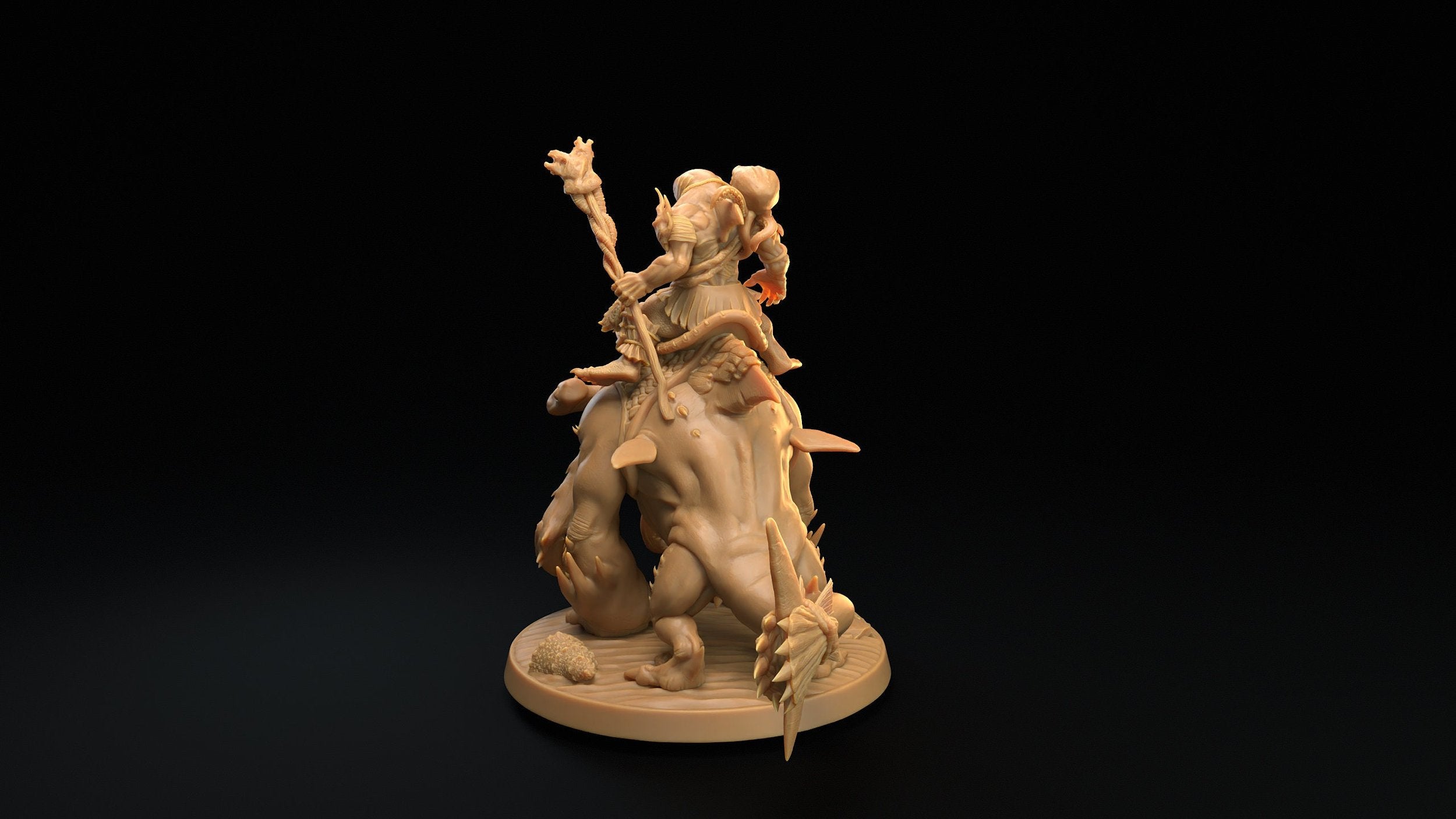 Chahunga Knight Mage - Sea Lord&#39;s Tide - One Page Rules Compatible 3d Printed Miniatures Sculpted by Dragon Trappers Lodge