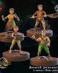 Armed Halfling Peasants - Modular Kit